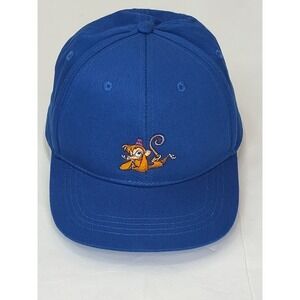 ☑️🧢🚨Disney's Aladdin Abu Monkey Cap Hat Baseball Blue Adjustable 📸SEE PICS📸